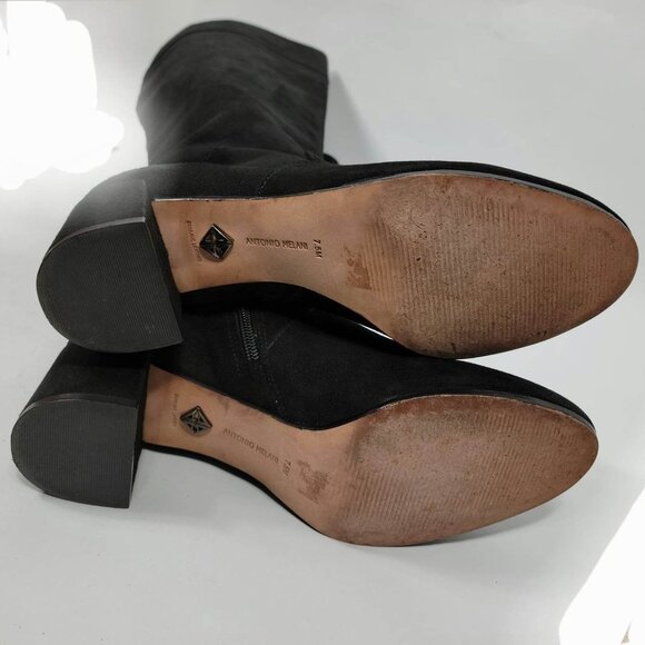 ANTONIO MELANI Black Heeled Boots - Picture 3 of 12